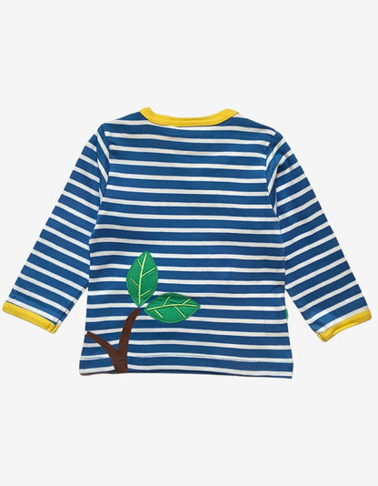 Bio Baumwoll - Langarmshirt mit "Giraffe" Applikationen - Toby Tiger GmbH