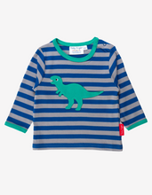 Load image into Gallery viewer, Organic cotton long-sleeved shirt with T-Rex applications

