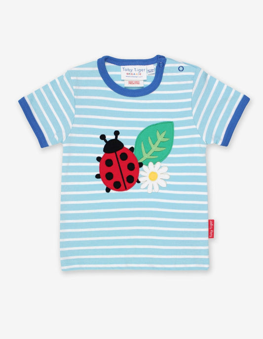 T-Shirt aus Bio Baumwolle mit Marienkäfer Applikation - Toby Tiger GmbH