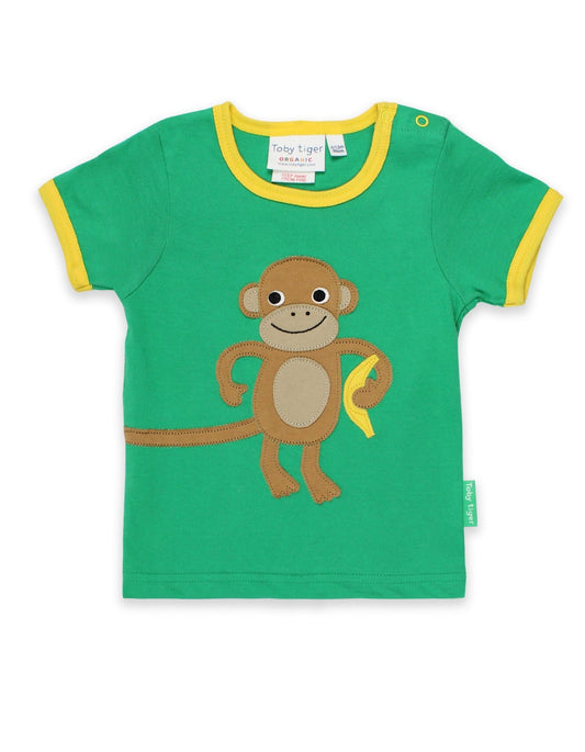 T-Shirt, Affe - Applikation, Bio Baumwolle - Toby Tiger GmbH