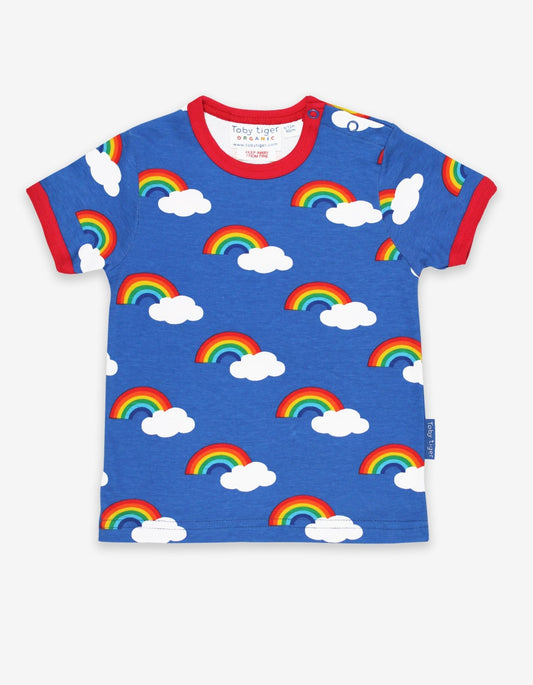 Organic Multi Rainbow Print T-Shirt - Toby Tiger GmbH