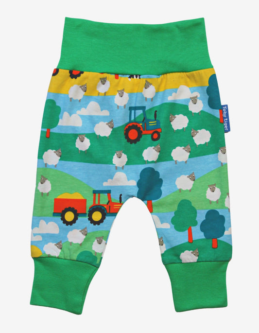 Organic cotton "Yoga Pants" with farm print
