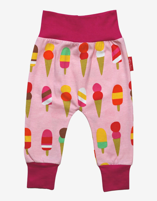 Organic cotton "Yoga Pants" with ice cream print