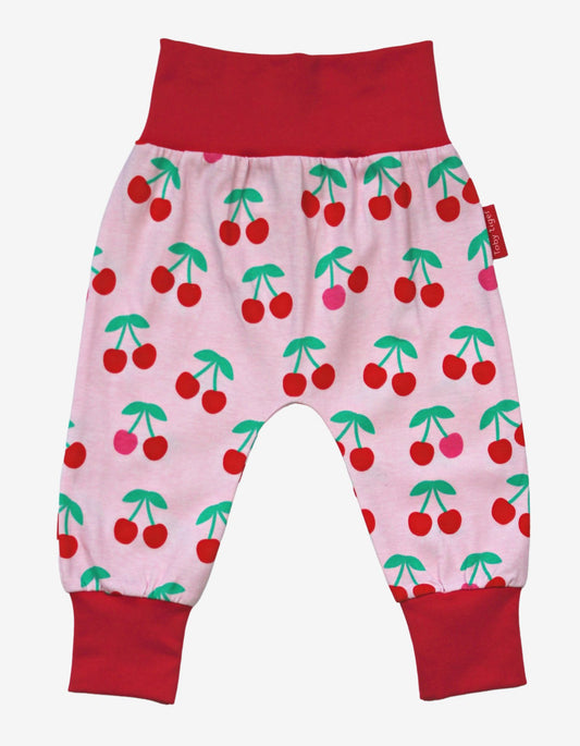 Organic cotton "Yoga Pants" with cherry print